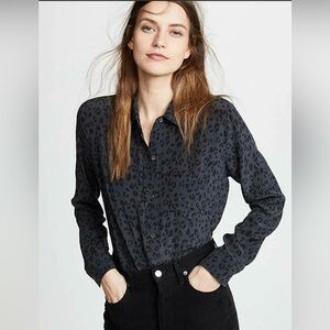 EUC Rails Silk Kate button-down shirt